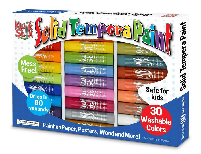 KwikStix Tempera Paint Art Set 30 colors by The Pencil Grip